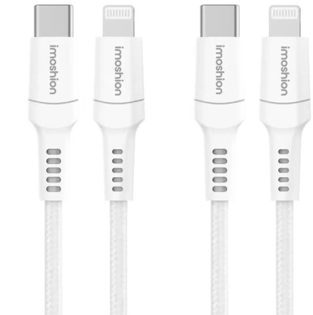imoshion Lightning naar USB-C Kabel Duopack 1m