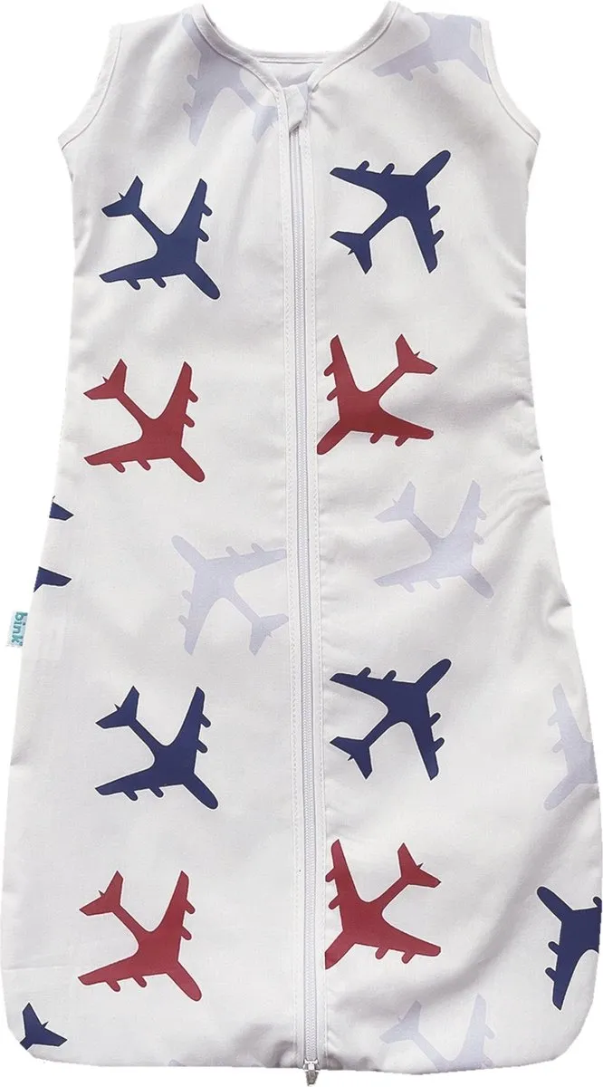 BINK Bedding Zomerslaapzak Planes - Blauw 70cm