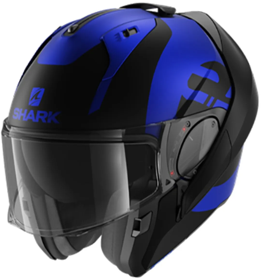 Shark Evo ES KEDJE Motorhelm - Mat Blauw/Zwart - Maat S