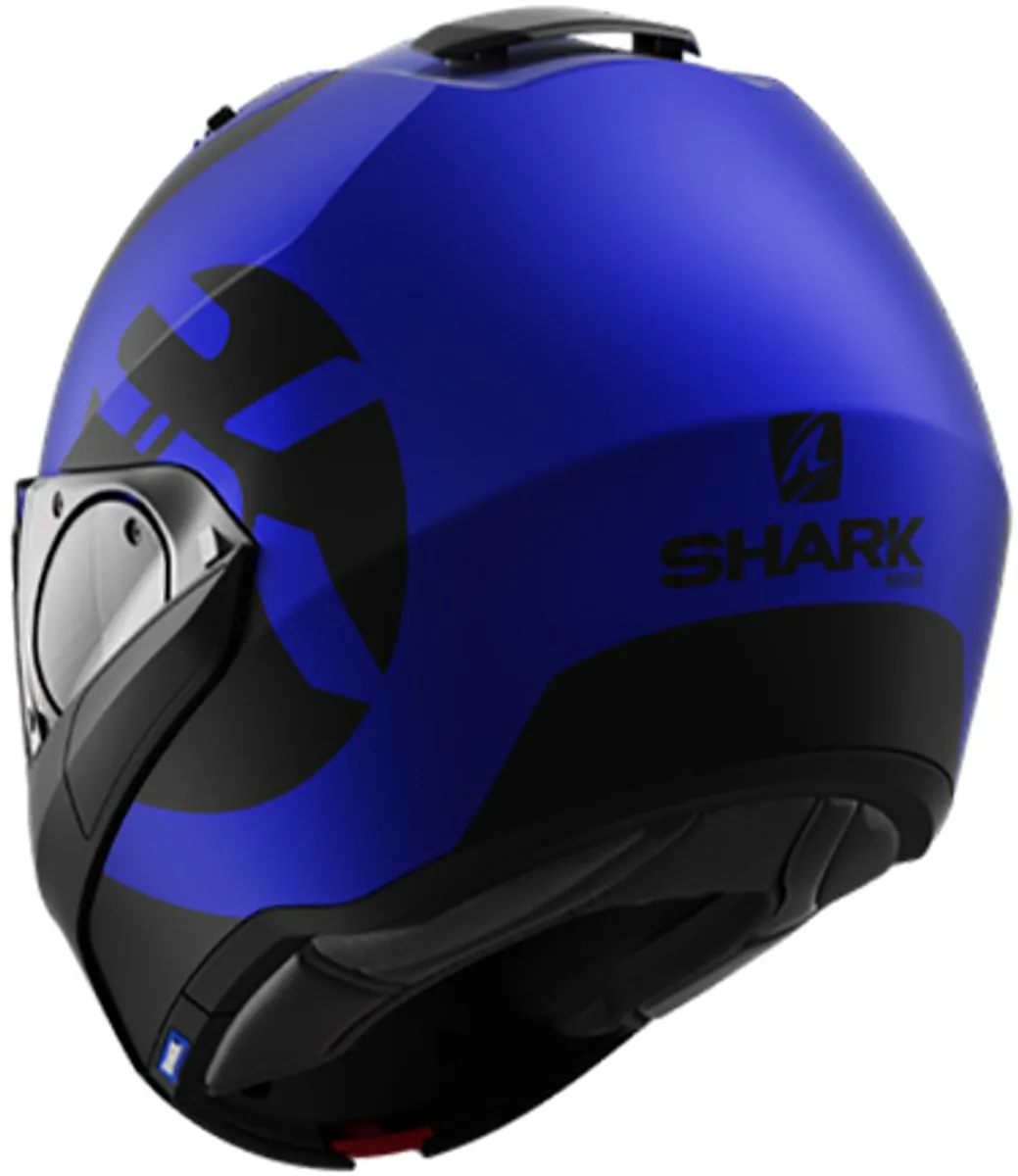 Shark Evo ES KEDJE Motorhelm - Mat Blauw/Zwart - Maat S