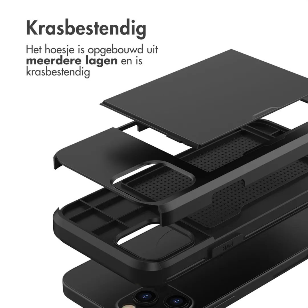 Imoshion Hoesje iPhone 12 Pro Max - Pasjeshouder 2 Stuks - Zwart