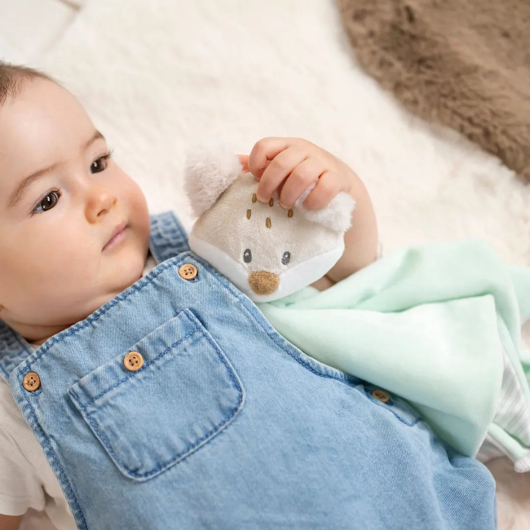 Nattou FLO ERNEST & OLI Maxi Knuffeldoekje - Vos - 62cm Munt Groen
