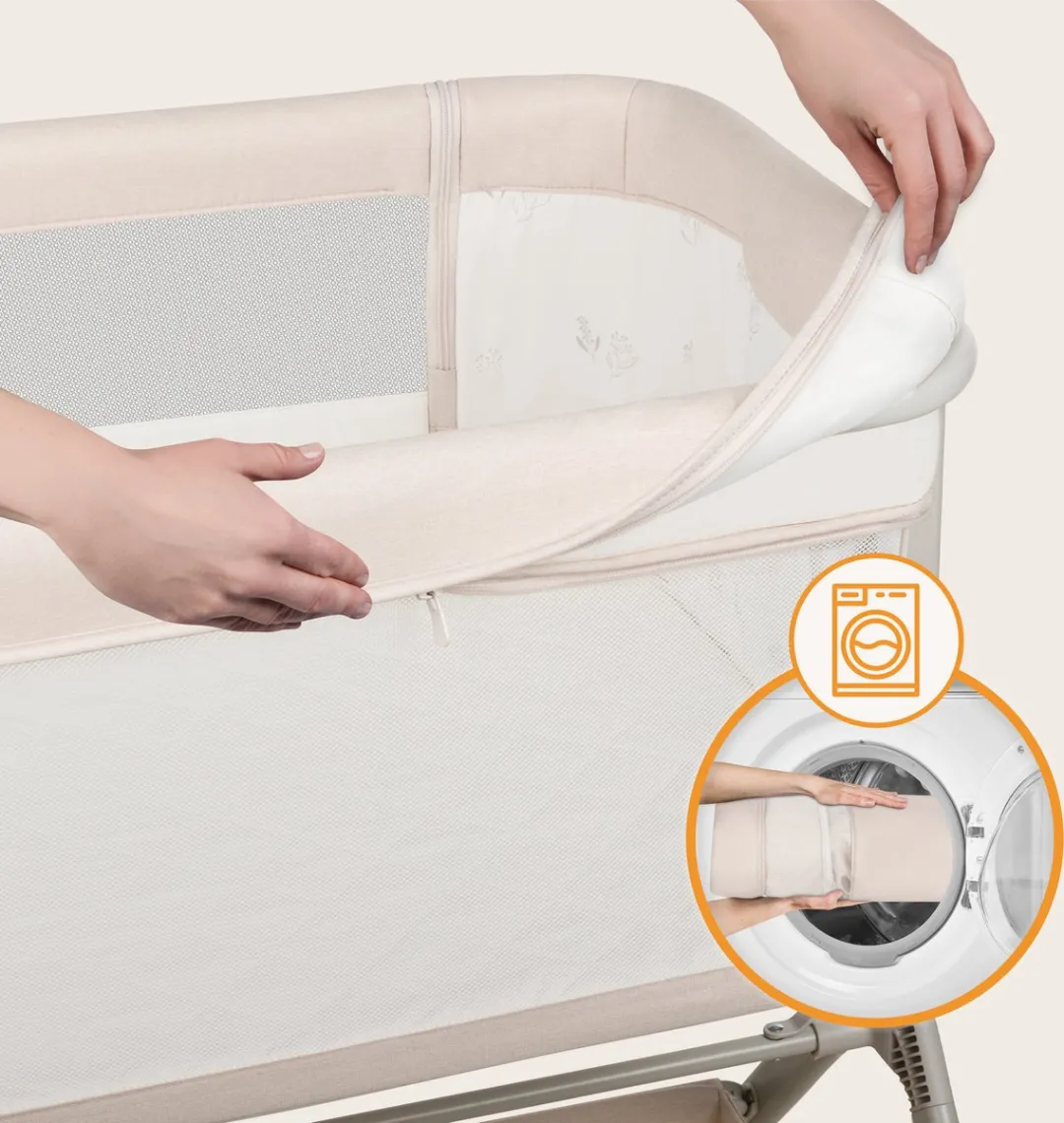 Lionelo Leonie Plus Co-Sleeper 3-in-1 Wieg - Beige