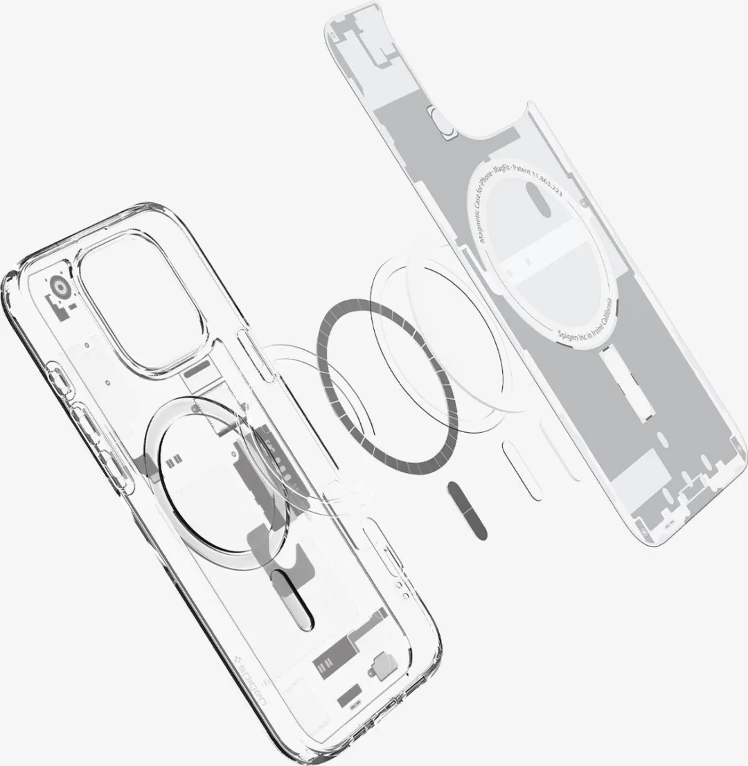 Spigen Ultra Hybrid MagFit ACS08136 Hoesje - iPhone 16 Pro - Wit