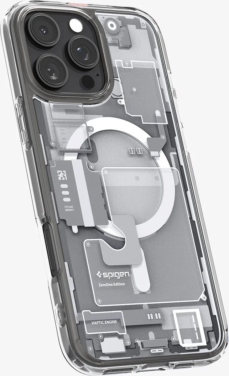 Spigen Ultra Hybrid MagFit ACS08136 Hoesje - iPhone 16 Pro - Wit - afbeelding 6 van 6