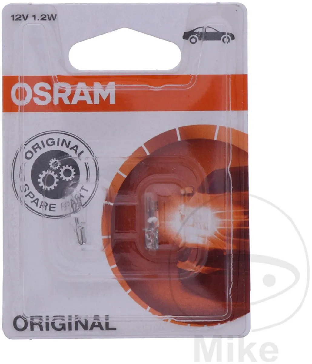 Osram Original W2X4.6D Halogeenlamp 12V/2W - 2 Stuks