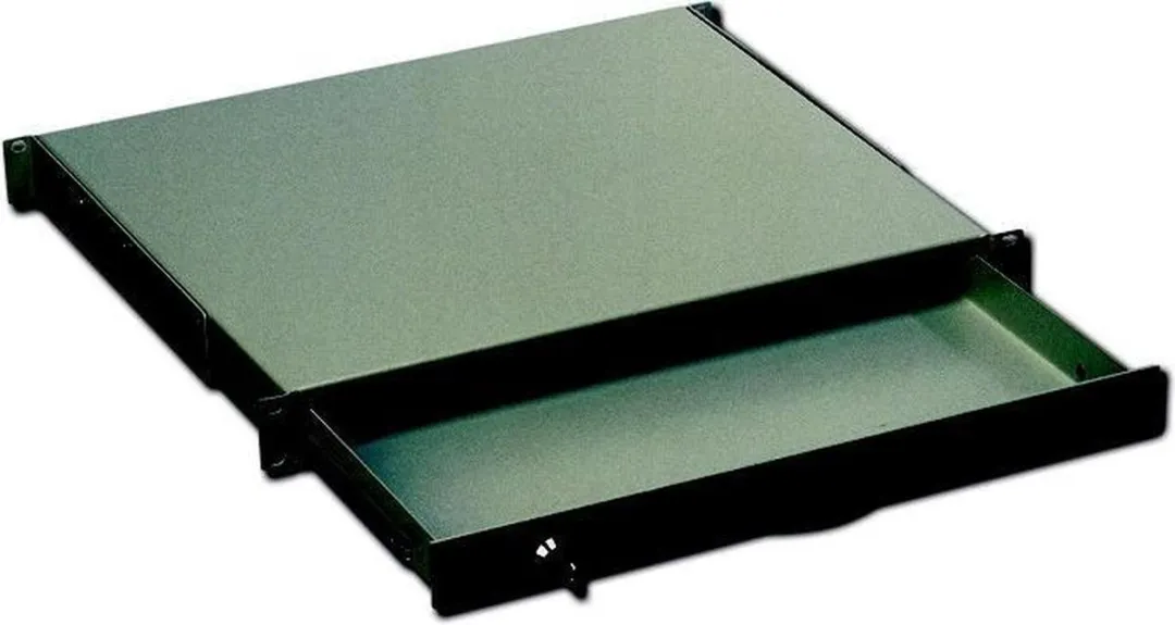 Digitus DN-19 KEY-1U-SW Toetsenbordrek - 19" - Vergrendelbaar - Zwart