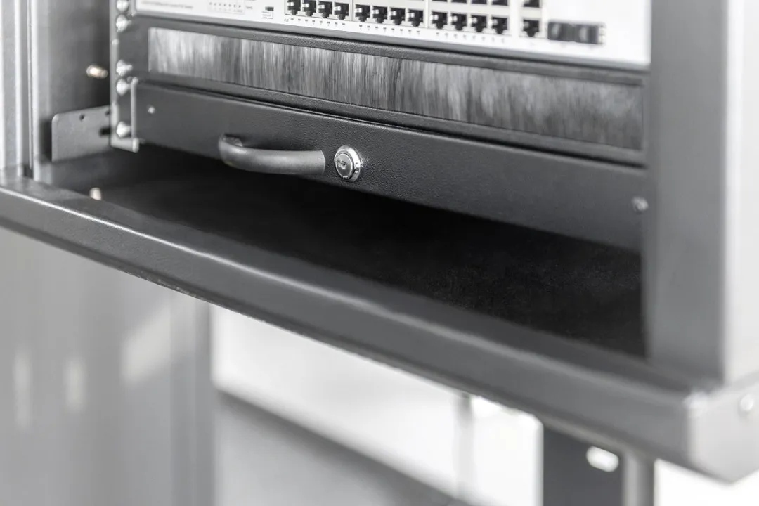 Digitus DN-19 KEY-1U-SW Toetsenbordrek - 19" - Vergrendelbaar - Zwart