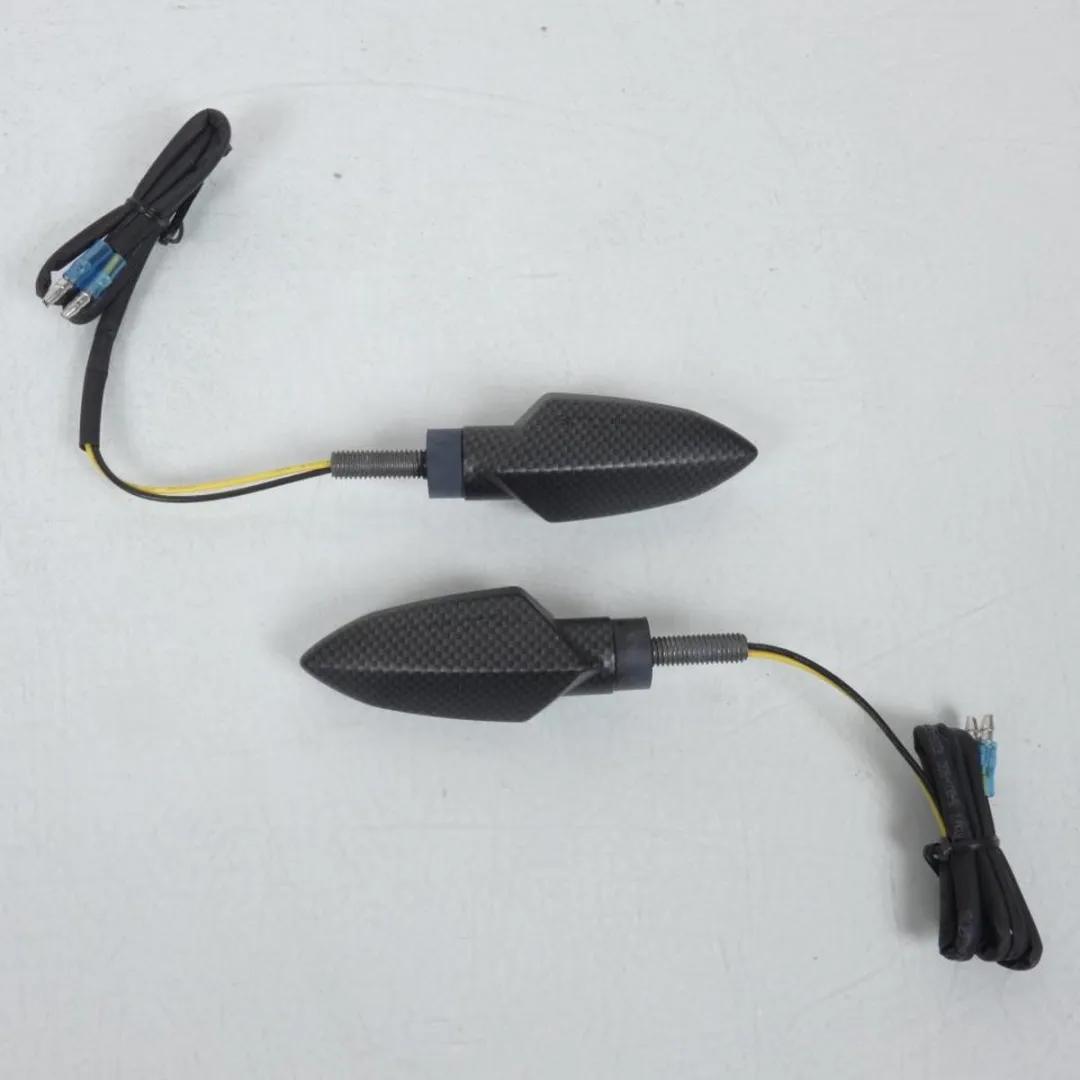 Yamaha YMEH0789 Clignotant 9 Leds - Carbone/Zwart