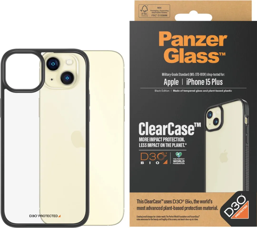 PanzerGlass ClearCase Hoesje iPhone 15 Plus/14 Plus - Militair Gecertificeerd - afbeelding 3 van 6