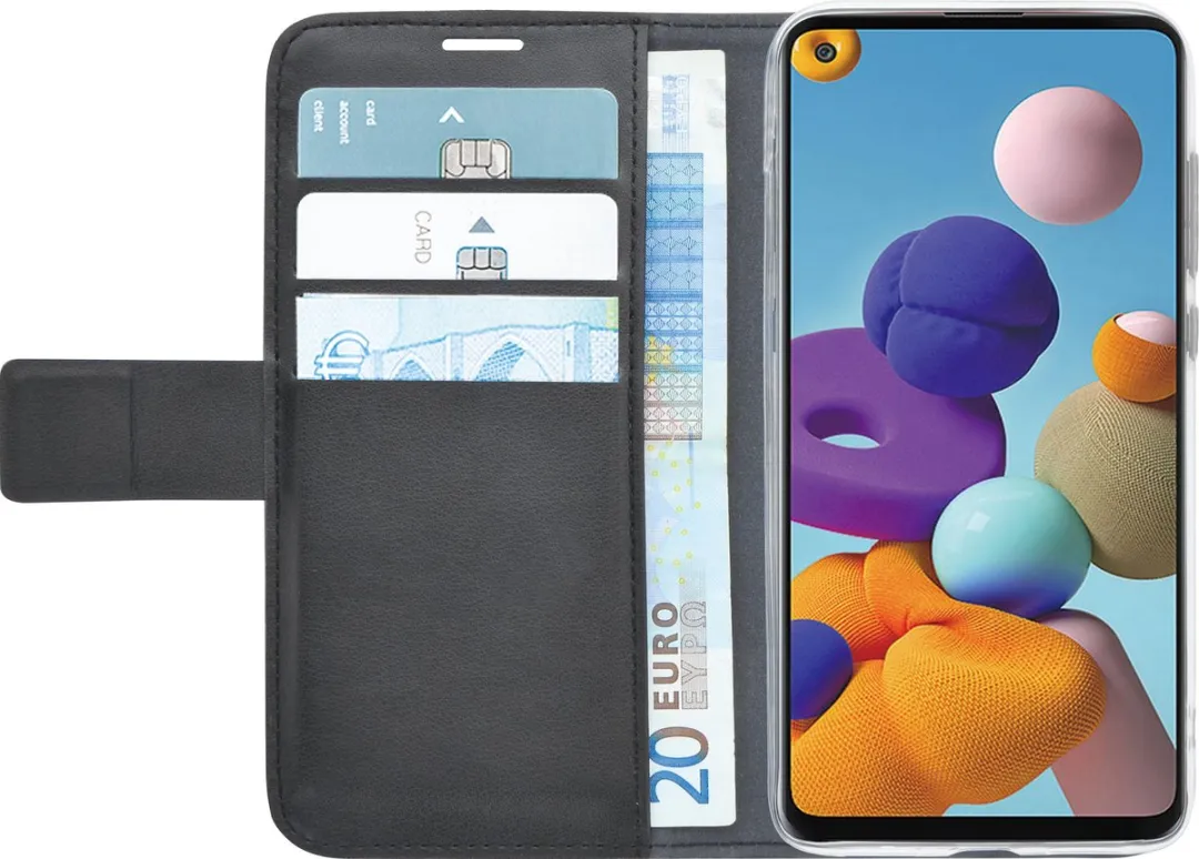 Azuri Samsung Galaxy A21s Walletcase - Zwart