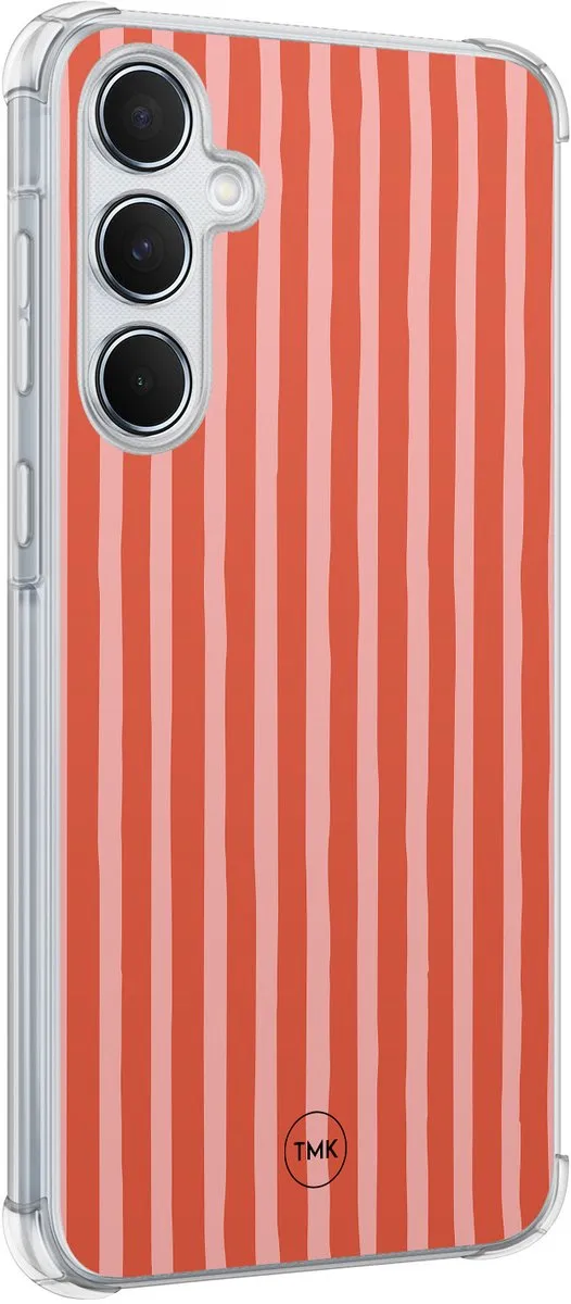 Casevibes Shockproof Hoesje Samsung Galaxy A55 S/A55/S/003 - Streepjes - Transparant