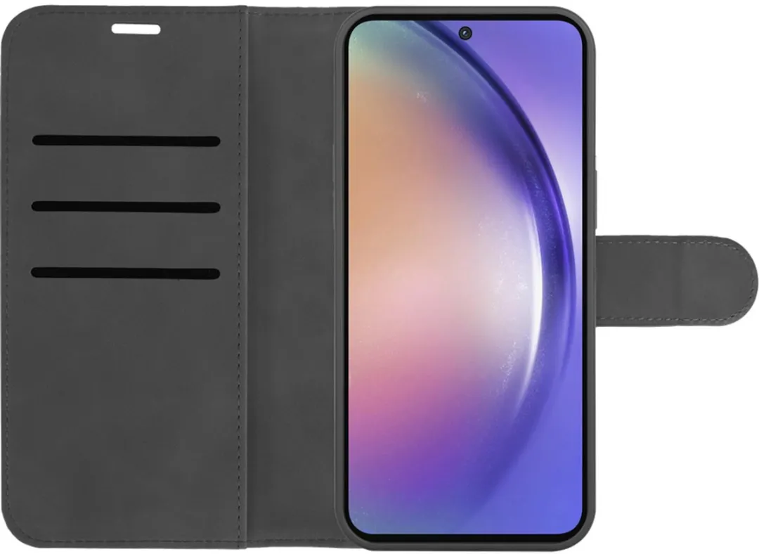 Just in Case Cazy Hoesje Samsung Galaxy A36/A56 - 2-in-1 Bookcase - 3 Pasjes - Zwart