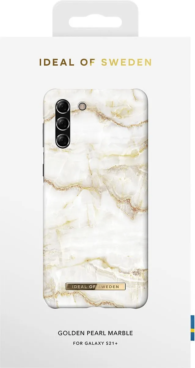 iDeal of Sweden Galaxy S21 Plus Hardcase Golden Pearl Marble - 7340196263104