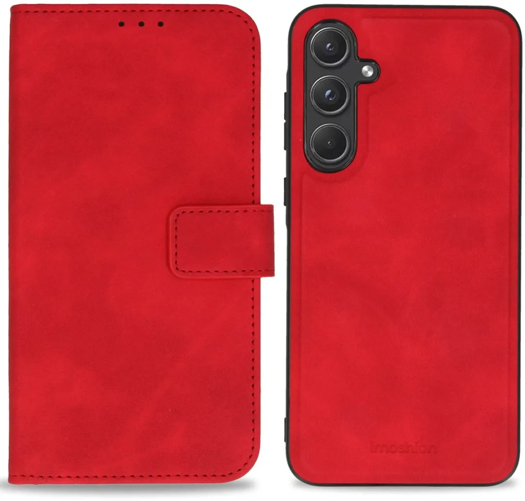 Imoshion Hoesje Samsung Galaxy A55 2-in-1 Bookcase - 3 Pasjes - Rood