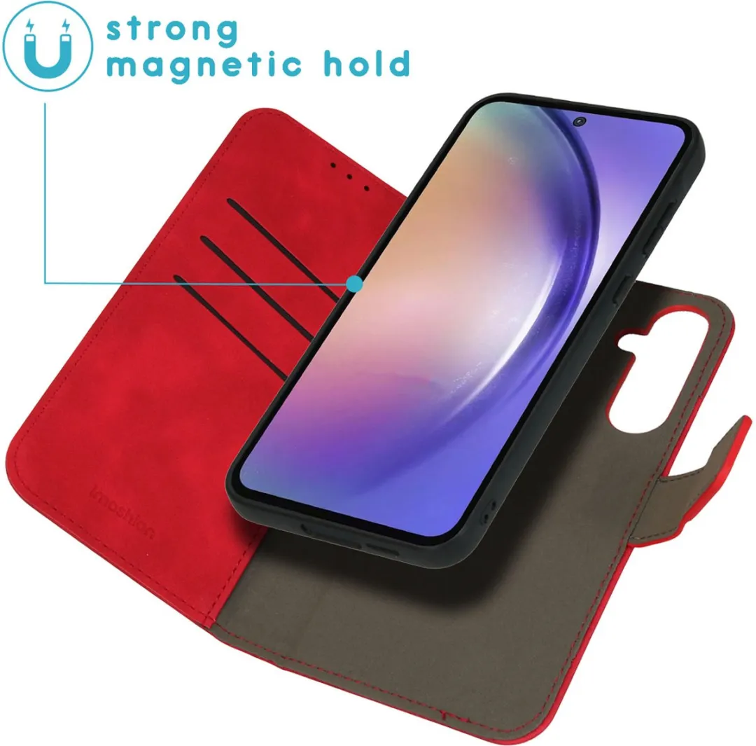 Imoshion Hoesje Samsung Galaxy A55 2-in-1 Bookcase - 3 Pasjes - Rood