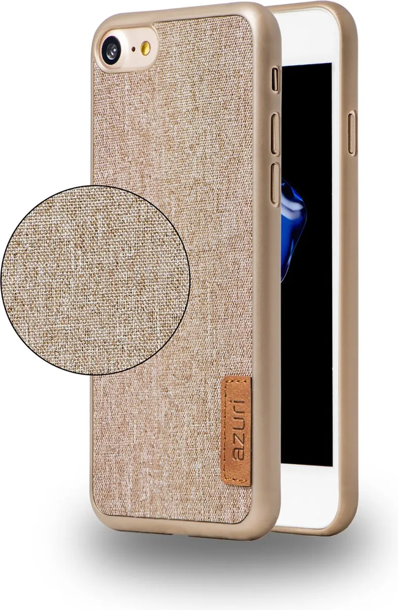 Azuri iPhone 7/8/SE Hoesje AZCOVELFABIPH7-BGE - Beige