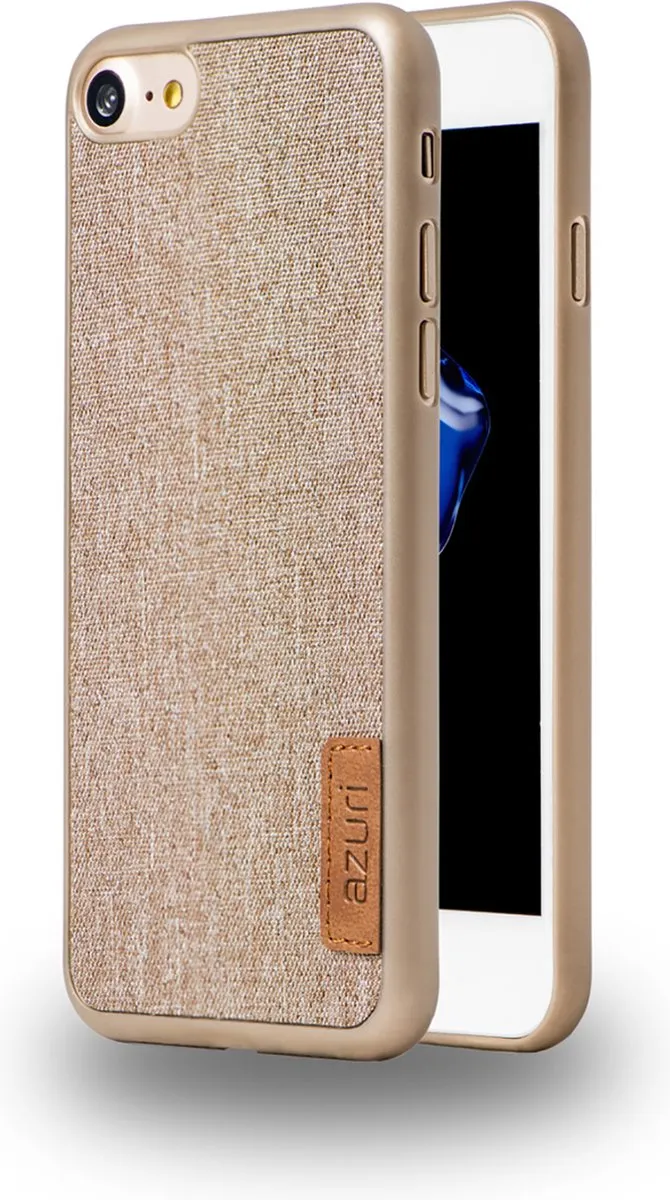 Azuri iPhone 7/8/SE Hoesje AZCOVELFABIPH7-BGE - Beige