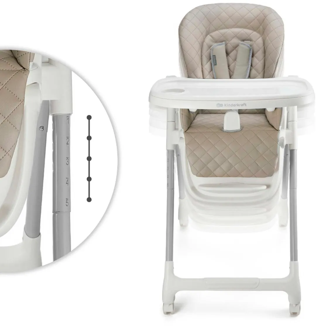 KinderKraft TULO 3-in-1 Meegroei Kinderstoel - Beige
