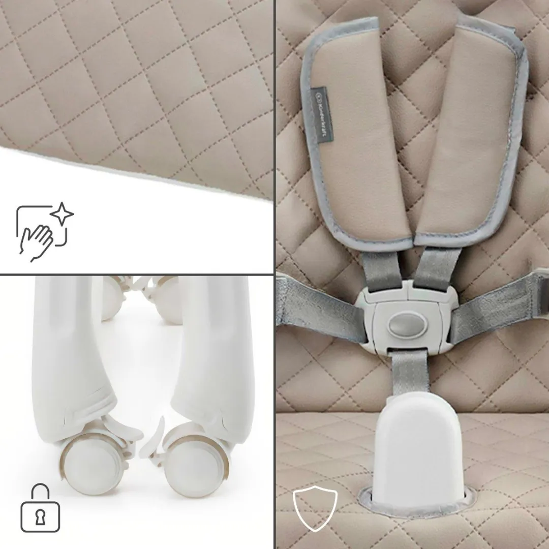 KinderKraft TULO 3-in-1 Meegroei Kinderstoel - Beige