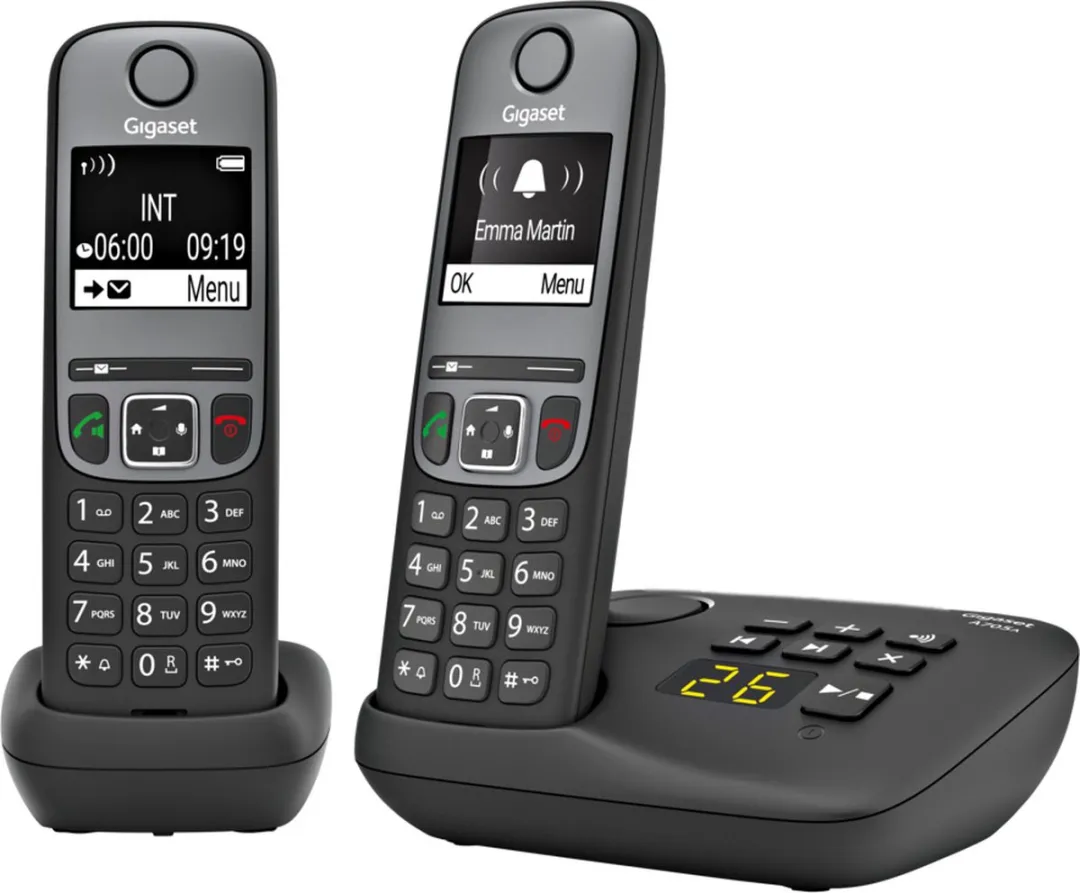 Gigaset A705A Duo Telefoon - 2 Stuks - Zwart