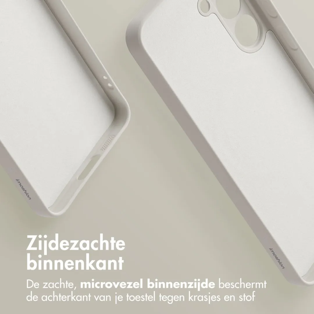 imosHion Hoesje Samsung Galaxy S24 FE - Beige - MagSafe