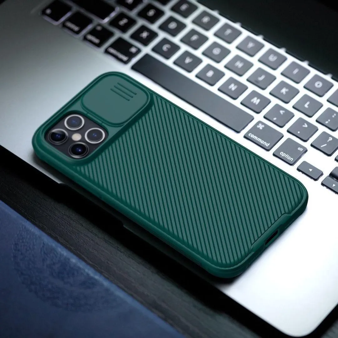 Nillkin CamShield Pro Armor Hoesje iPhone 12 Pro Max - Groen - NILCSPRO3