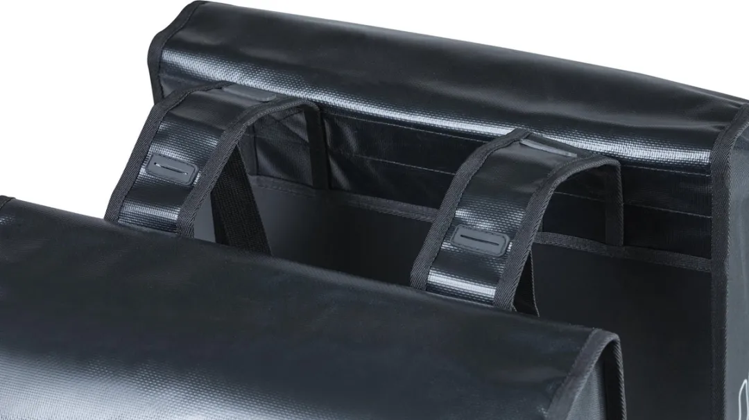 Basil Urban Load Dubbele Fietstas 48L - Zwart