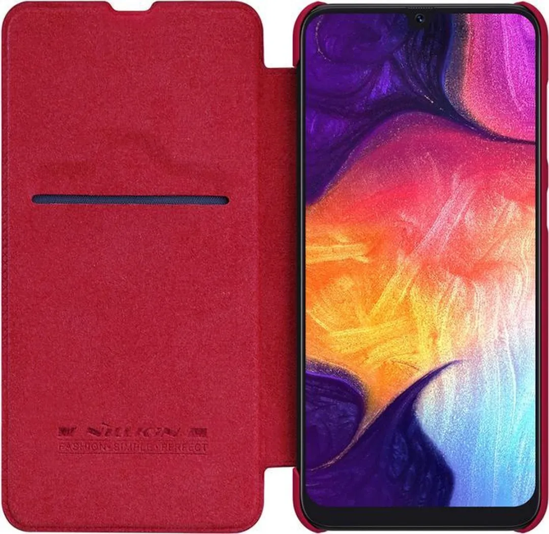 Nillkin Qin Book Case Samsung Galaxy A30S/A50S - Rood