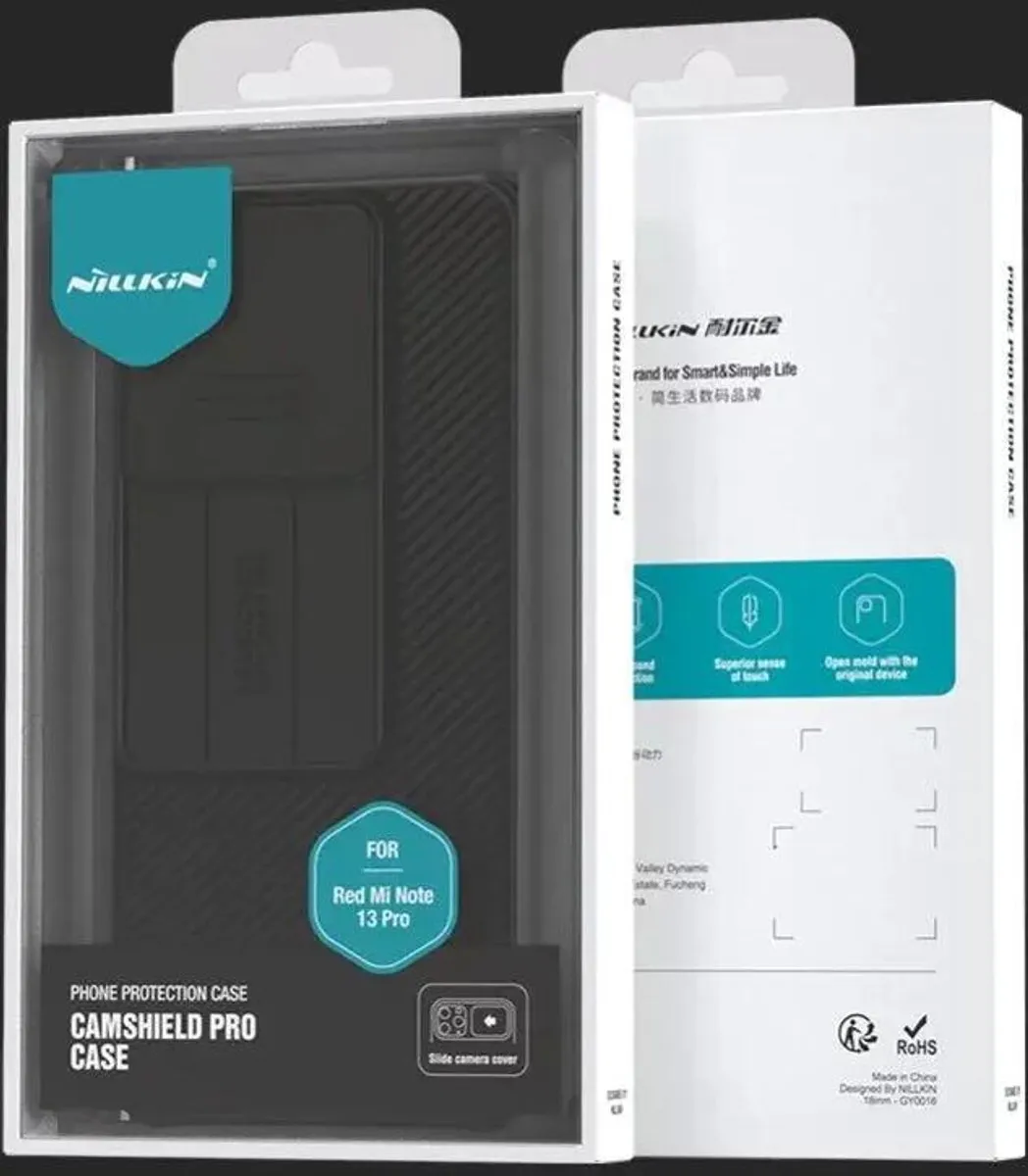 Nillkin CamShield Hoesje Redmi Note 13 Pro/Poco X6 - Zwart - afbeelding 6 van 6