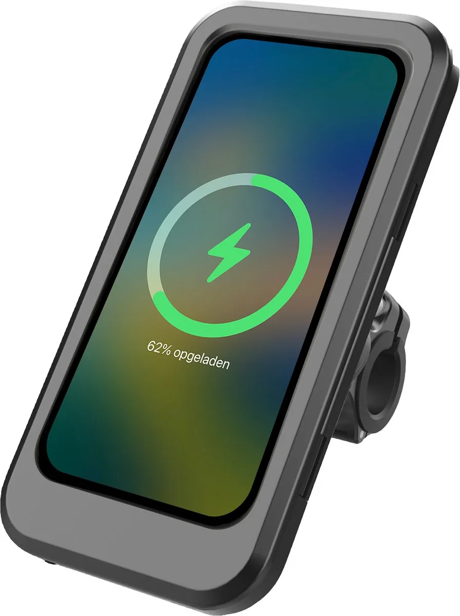 Imoshion SH00079507 Waterdichte Fiets Telefoonhouder - 5.000mAh Powerbank - 360° Draaibaar