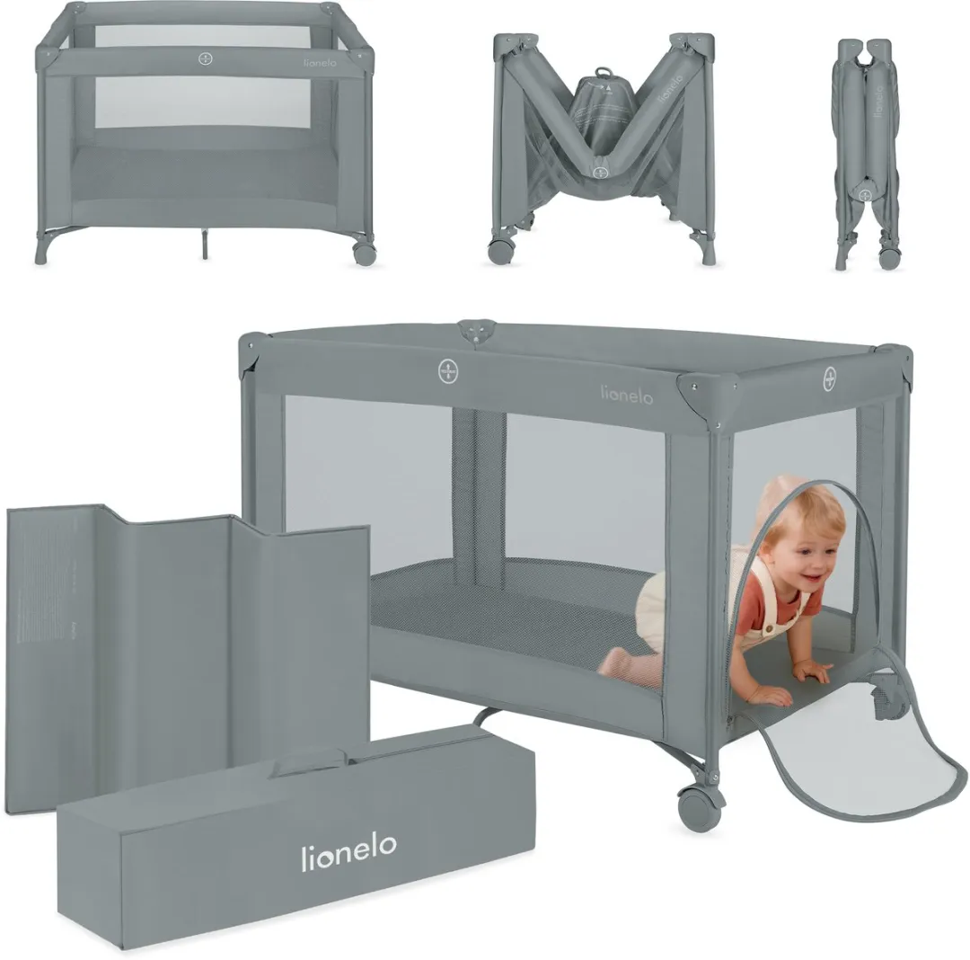 Lionelo Campingbedje 3in1 Amelie - Beige - 70x100cm