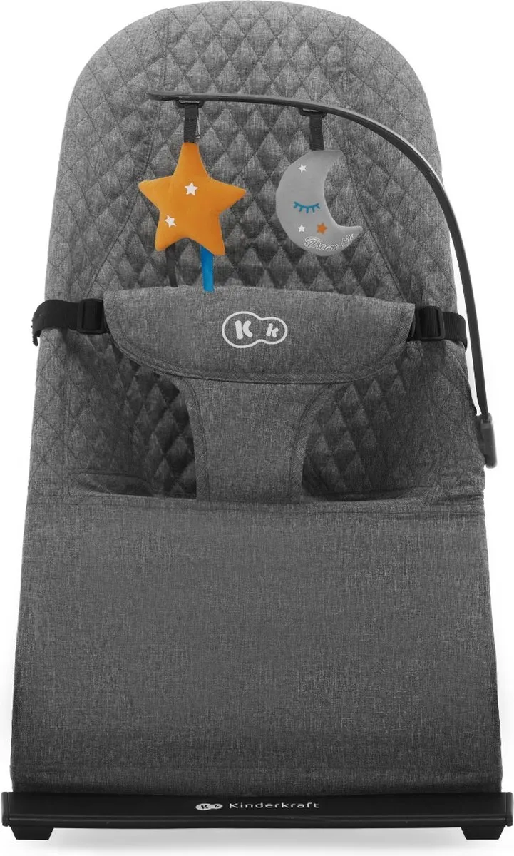 KinderKraft MIMI Babywip- en Ligstoel Grijs