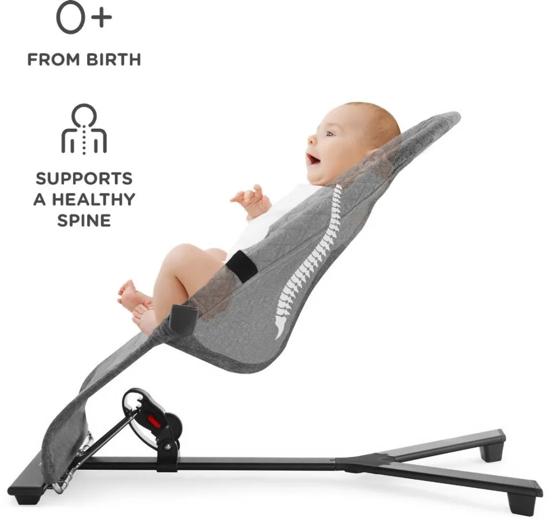 KinderKraft MIMI Babywip- en Ligstoel Grijs