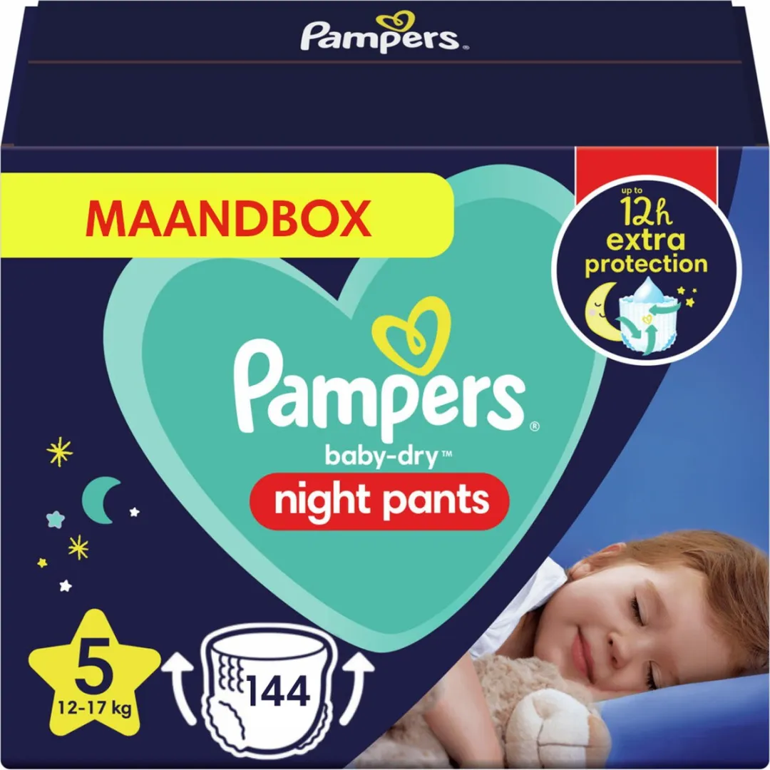Pampers Night Pants Maat 5 - 144 Luierbroekjes