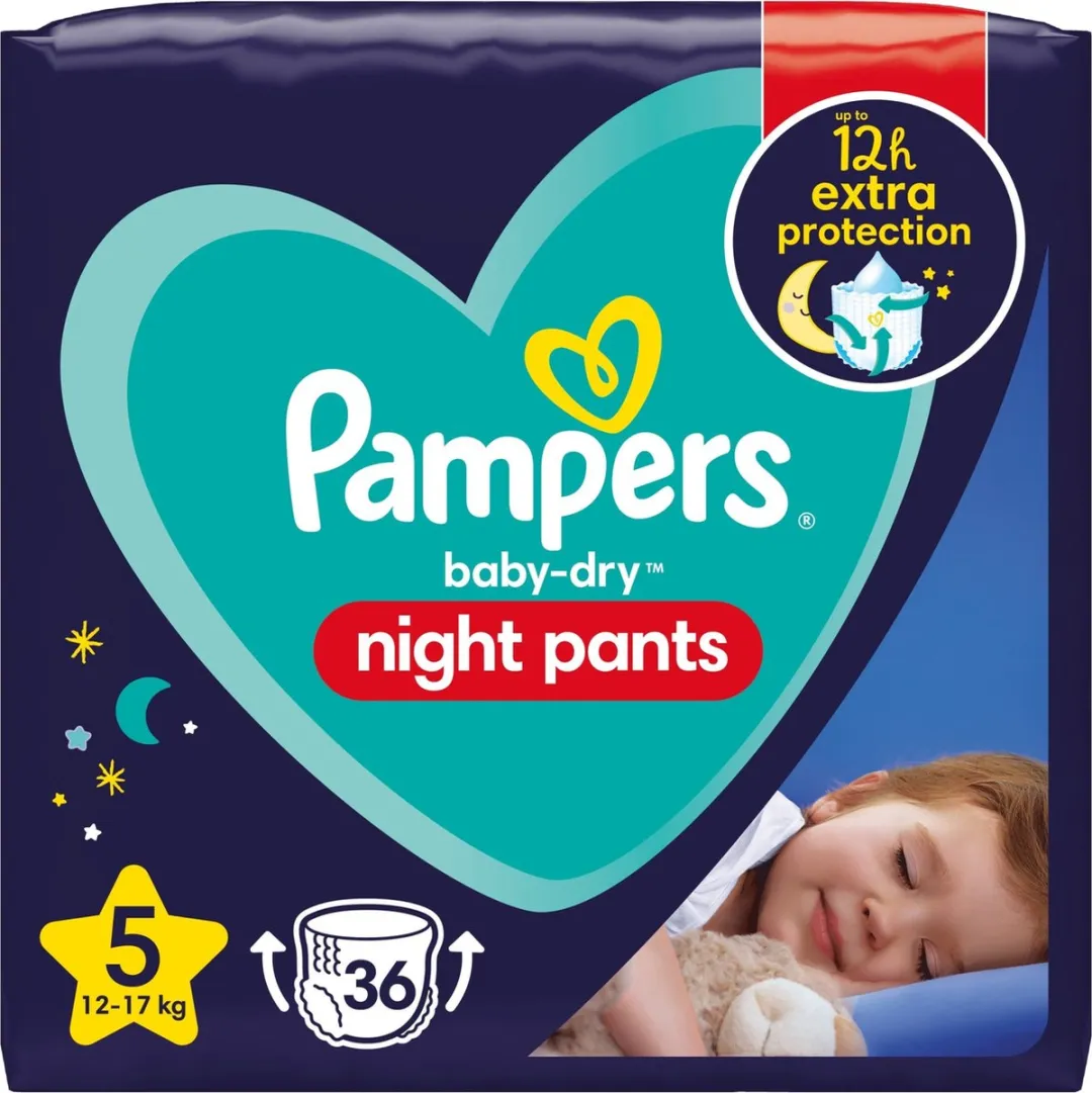 Pampers Night Pants Maat 5 - 144 Luierbroekjes