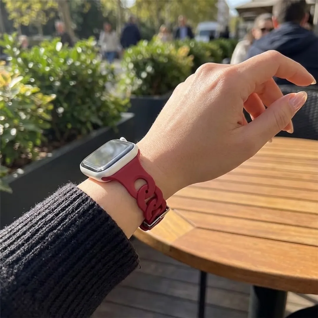 NUVEX Wijn Horlogebandje Apple Watch - 42/44/45/46/49mm
