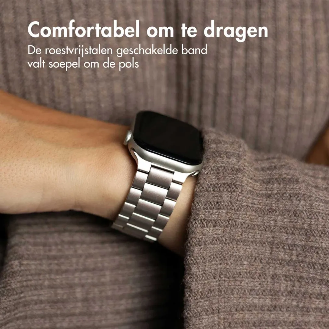 Imoshion Stalen Bandje Apple Watch 44-49mm - Sterrenlicht