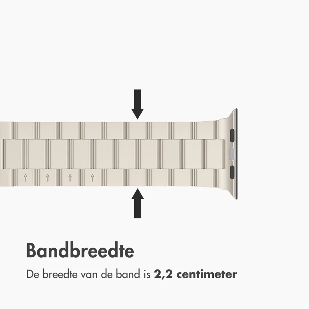 Imoshion Stalen Bandje Apple Watch 44-49mm - Sterrenlicht