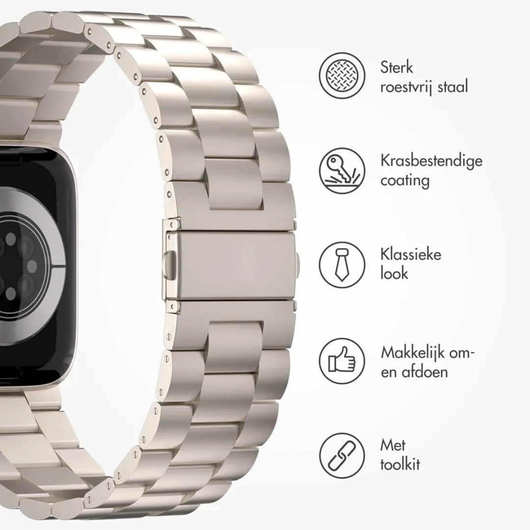 Imoshion Stalen Bandje Apple Watch 44-49mm - Sterrenlicht
