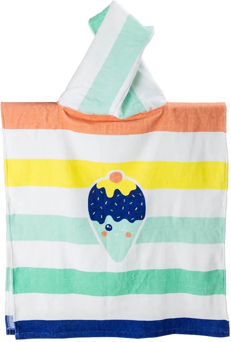 Eurekakids Handdoek Poncho Icecream