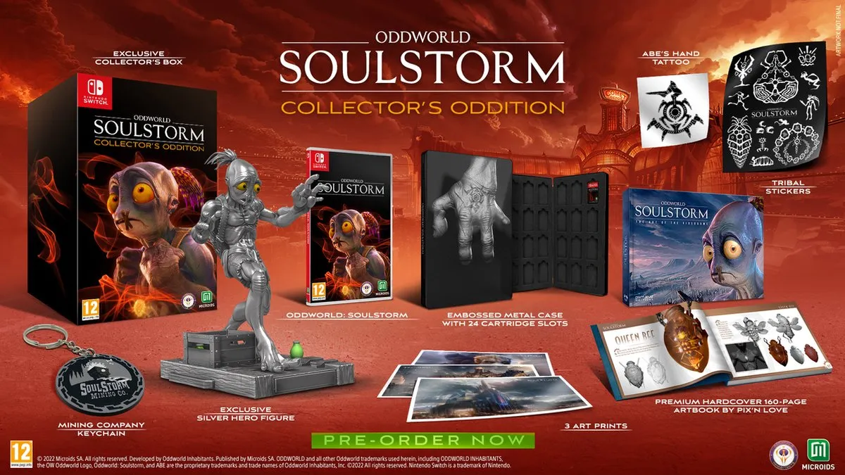 Mindscape Oddworld Soulstorm Collector's Edition Switch - Metalcase 24 Spellen