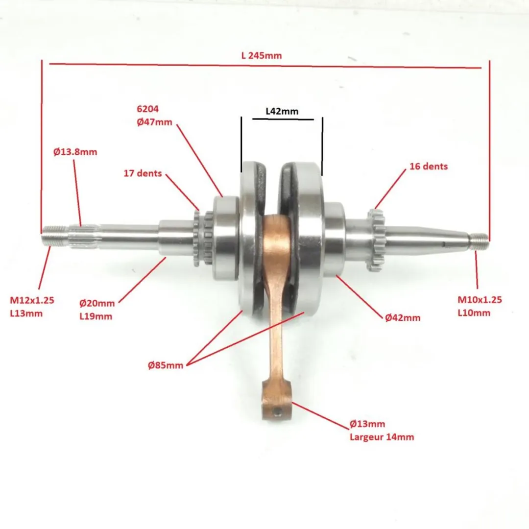 Peugeot 50 V-Clic Vilebrequin Embrayage