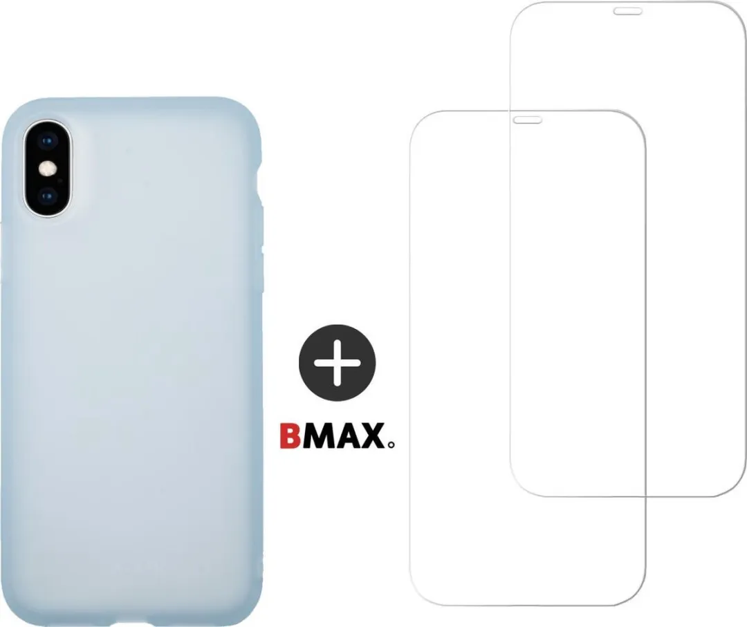 BMAX iPhone XS Max Telefoonhoesje Lichtblauw