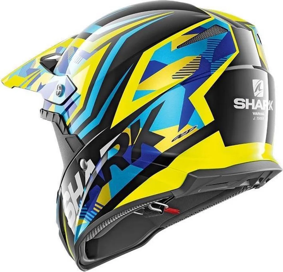 Shark Varial Tixier Helmen - S - Mat Zwart/Groen/Grijs - afbeelding 6 van 6