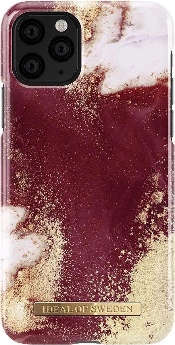 iDeal of Sweden iPhone 11 Pro Hoesje Golden Burgundy Marble