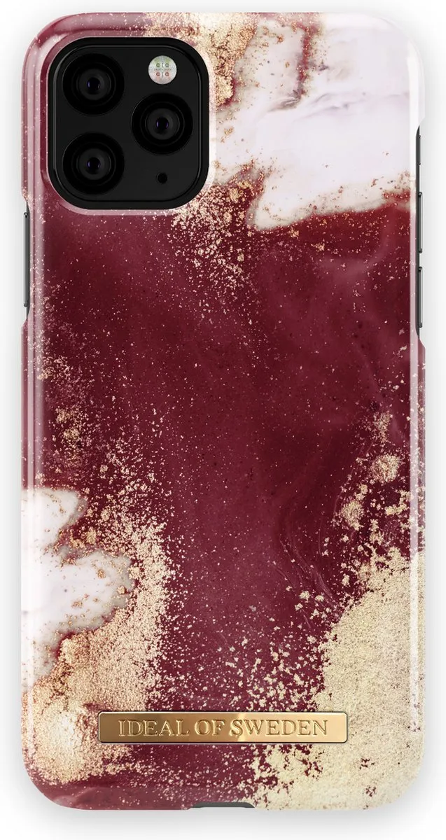 iDeal of Sweden iPhone 11 Pro Hoesje Golden Burgundy Marble