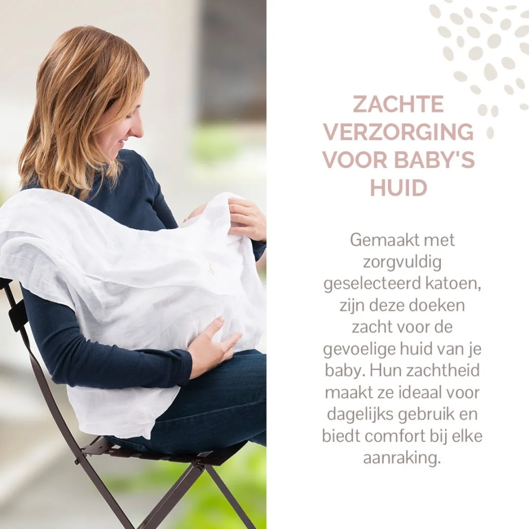 Sophie de Giraf Hydrofiele Doeken 70x70cm - 4 Stuks