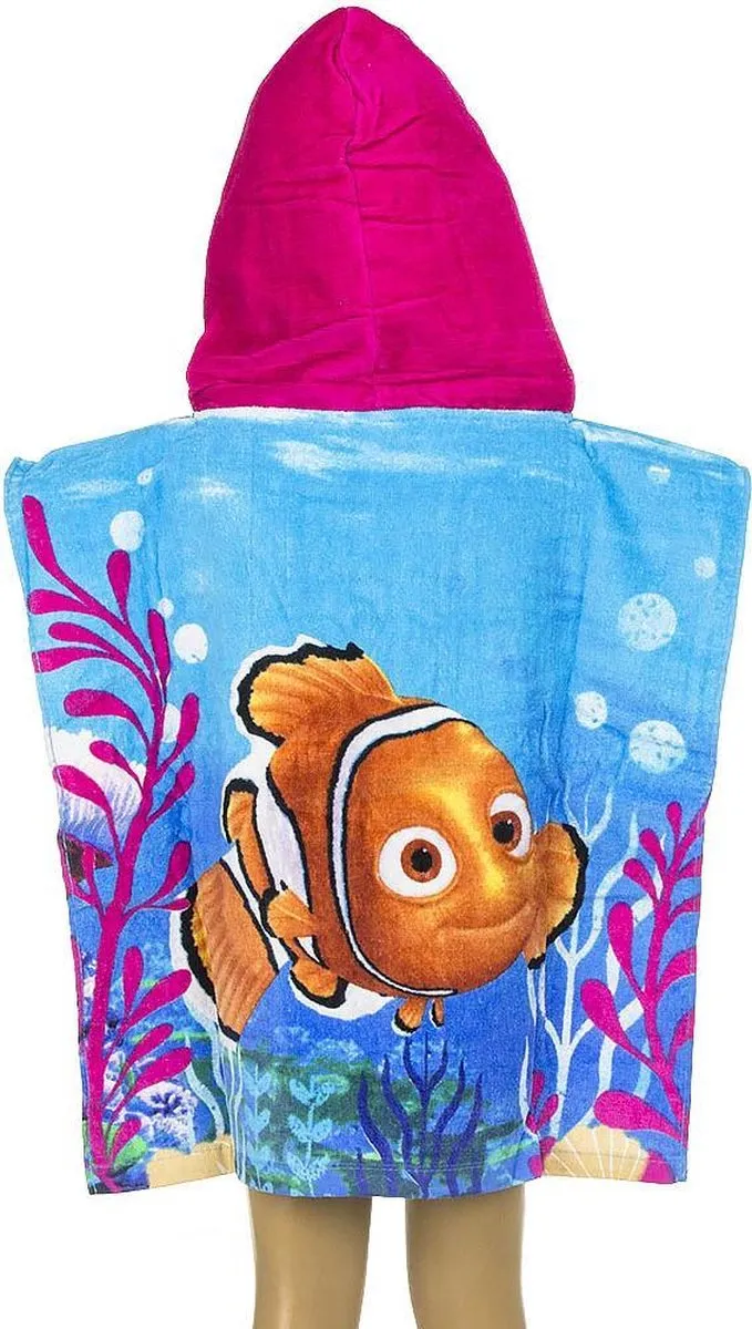 Disney Finding Dory Badponcho Roze - 50x100cm