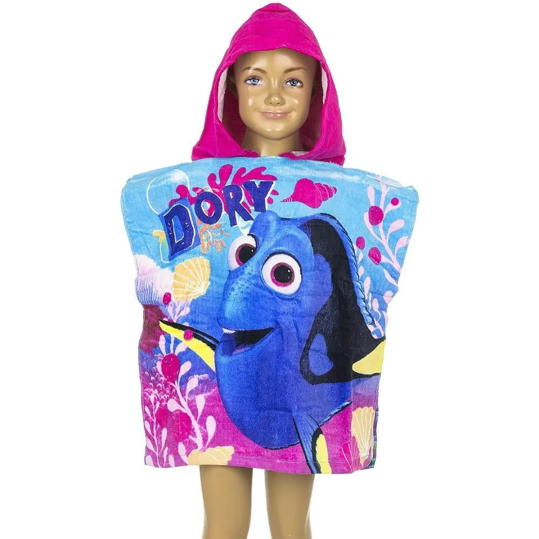 Disney Finding Dory Badponcho Roze - 50x100cm